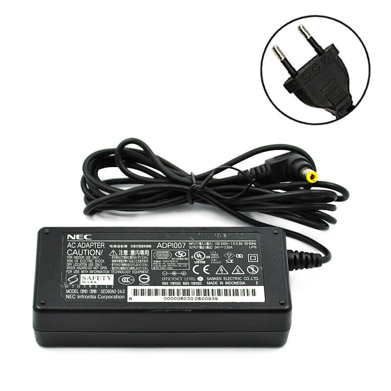 *Brand NEW*NEC 100-240V 24V 2.65A AC Adapter SED80N2-24.0 For Fujitsu ScanSnap S1500 S1500M POWER Supply